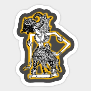 Javanese shadow puppet Sticker